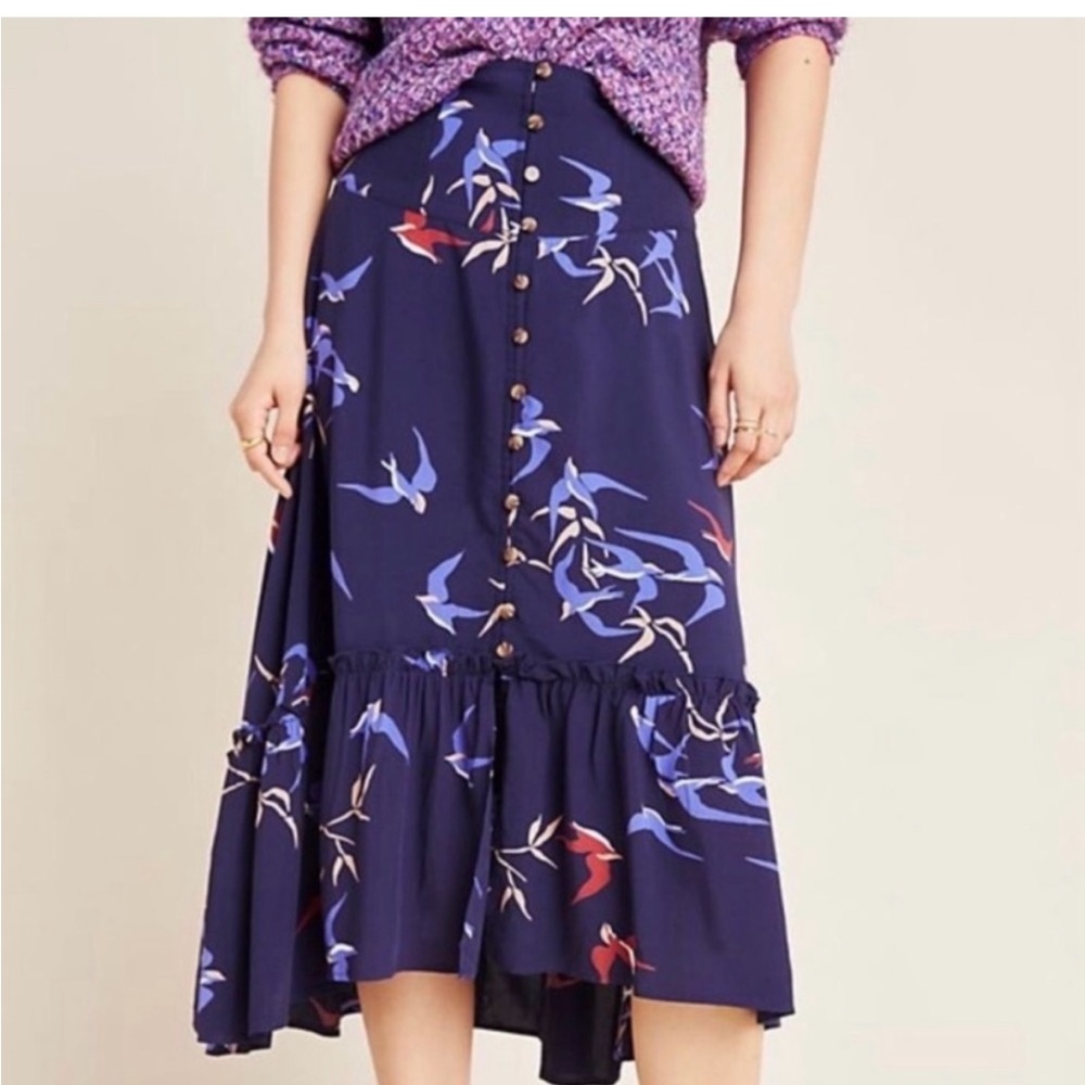 Anthropologie Maeve Midi Skirt NWT